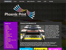Tablet Screenshot of phoenixprintbodmin.com
